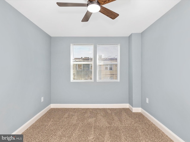 5443 Jonquil Ave, Baltimore, MD 21215 - unfurnished room featuring carpet floors, ceiling fan, and baseboards