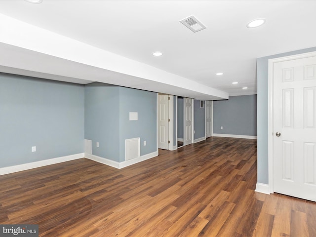 5443 Jonquil Ave, Baltimore, MD 21215 - finished basement featuring baseboards, recessed lighting, and wood finished floors