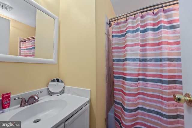 12220 Apple Orchard Ct, Fairfax, VA 22033 - bathroom featuring vanity and curtained shower