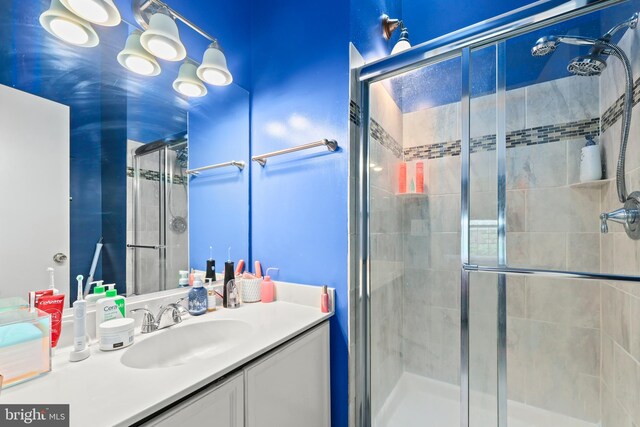 12220 Apple Orchard Ct, Fairfax, VA 22033 - bathroom featuring a stall shower and vanity
