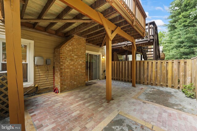 12220 Apple Orchard Ct, Fairfax, VA 22033 - view of patio featuring stairs