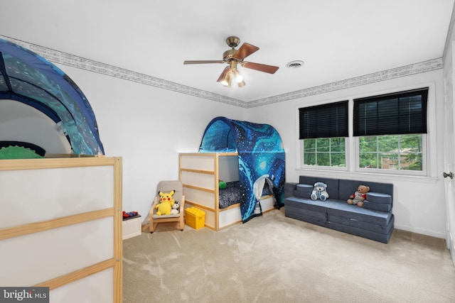 3 Franklin St, Stafford, VA 22556 - carpeted bedroom with baseboards and ceiling fan