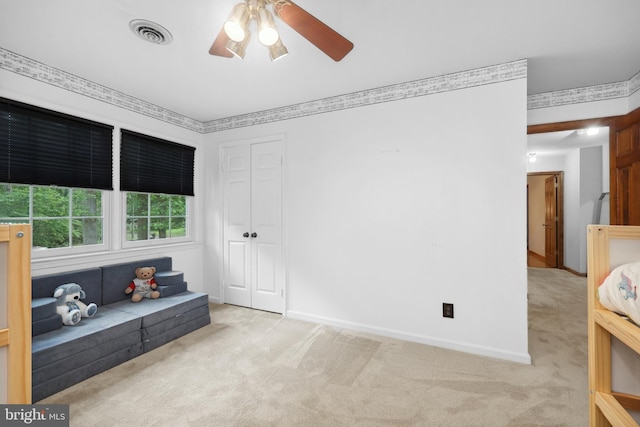 3 Franklin St, Stafford, VA 22556 - unfurnished room with carpet, ceiling fan, and baseboards