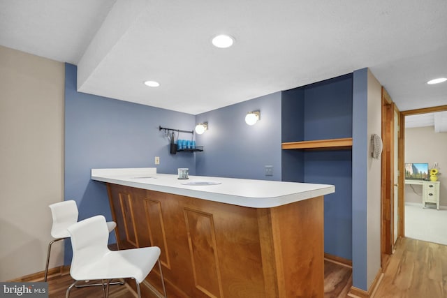 3 Franklin St, Stafford, VA 22556 - bar featuring light wood finished floors, recessed lighting, and baseboards