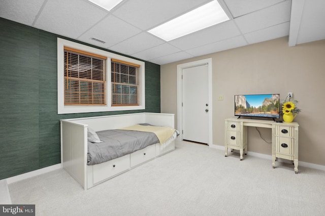 3 Franklin St, Stafford, VA 22556 - bedroom with baseboards, a drop ceiling, and carpet flooring