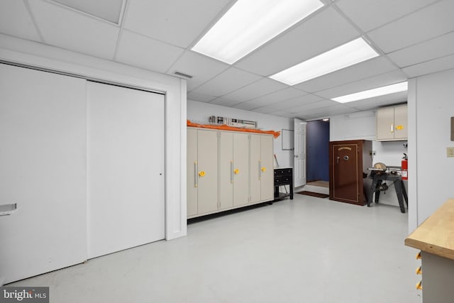 3 Franklin St, Stafford, VA 22556 - below grade area featuring a drop ceiling