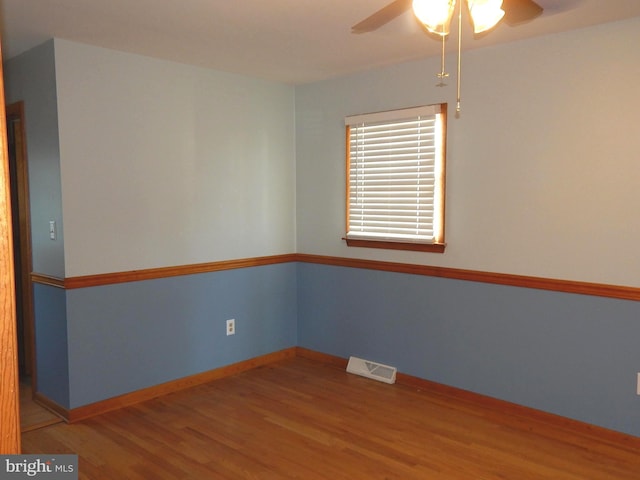 12 Gerard Rd, Hamilton, NJ 08620 - unfurnished room featuring wood finished floors and a ceiling fan