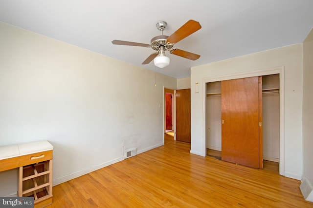 4021 Balwynne Park Rd, Philadelphia, PA 19131 - unfurnished bedroom featuring light wood-style floors, a closet, and baseboards