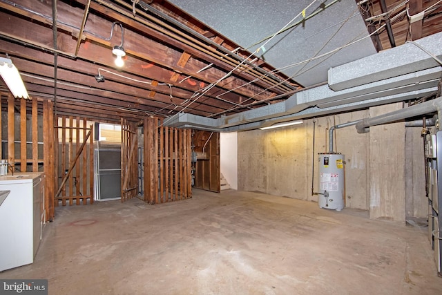 4021 Balwynne Park Rd, Philadelphia, PA 19131 - unfinished below grade area with water heater