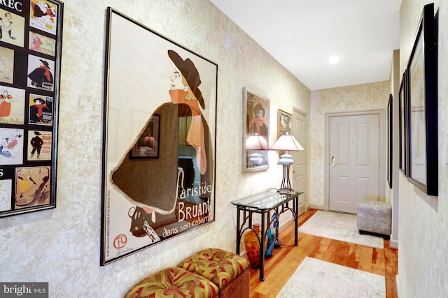 440 Belmont Bay Dr Unit 406, Woodbridge, VA 22191 - corridor featuring wood finished floors and recessed lighting