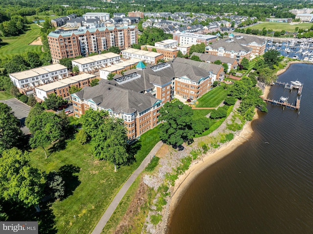 440 Belmont Bay Dr Unit 406, Woodbridge, VA 22191 - drone / aerial view of a nearby body of water and apartment complex