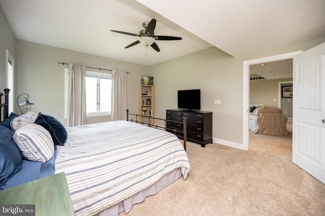 311 Summit Woods Dr, Mc Henry, MD 21541 - bedroom featuring carpet flooring, baseboards, and ceiling fan