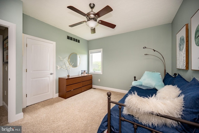 311 Summit Woods Dr, Mc Henry, MD 21541 - bedroom featuring carpet, baseboards, and ceiling fan