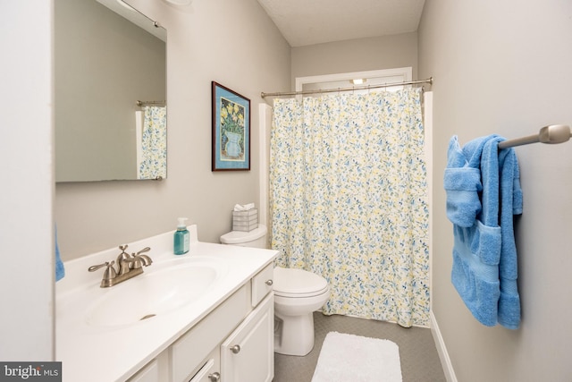 311 Summit Woods Dr, Mc Henry, MD 21541 - full bathroom featuring vanity, toilet, and curtained shower