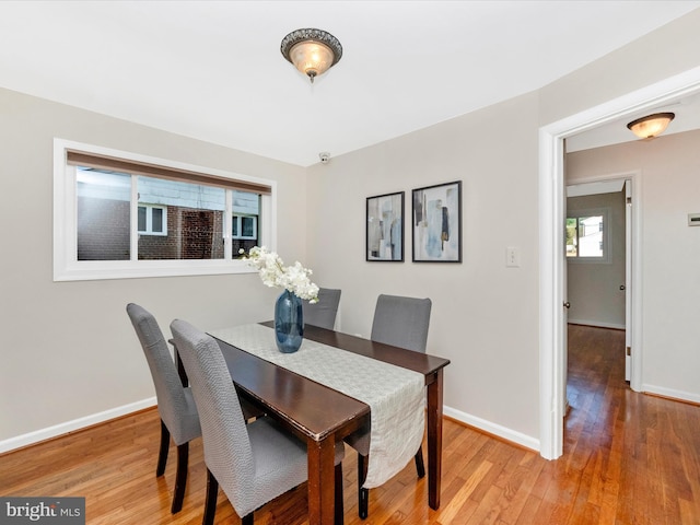 2820 Harris Ave, Silver Spring, MD 20902 - dining area with light wood-type flooring and baseboards