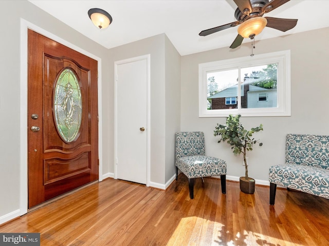 2820 Harris Ave, Silver Spring, MD 20902 - entryway with healthy amount of natural light, baseboards, and light wood finished floors