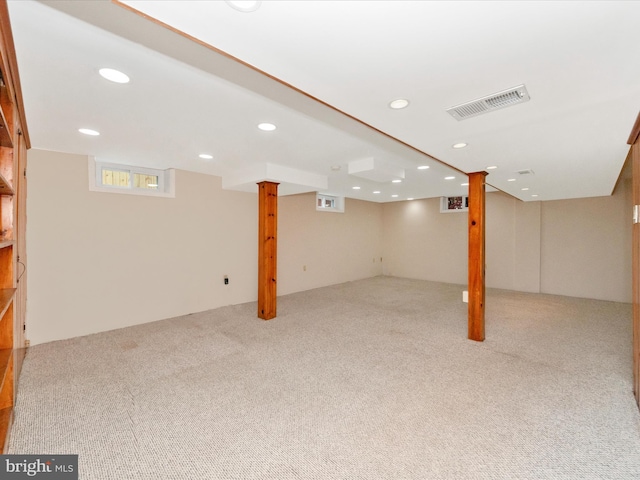 2820 Harris Ave, Silver Spring, MD 20902 - below grade area with carpet flooring and recessed lighting