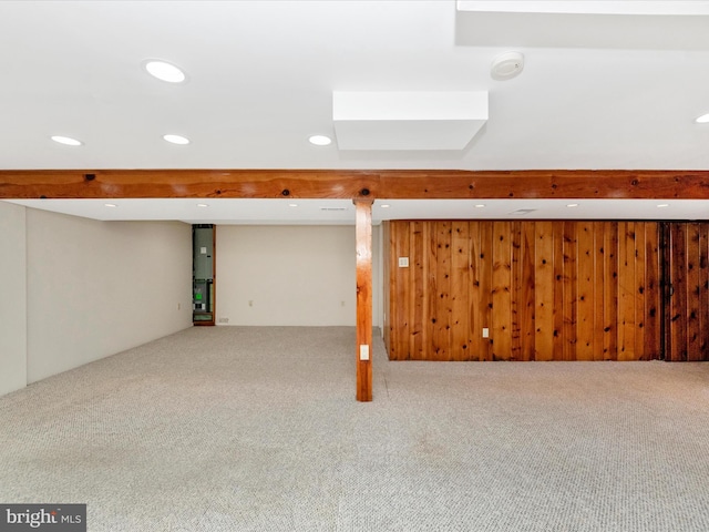 2820 Harris Ave, Silver Spring, MD 20902 - finished below grade area featuring recessed lighting and carpet floors