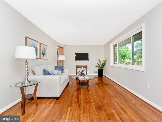 2820 Harris Ave, Silver Spring, MD 20902 - living room featuring light wood finished floors and baseboards