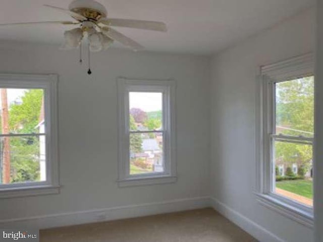 70 Chestnut St, Mohnton, PA 19540 - unfurnished room with healthy amount of natural light, baseboards, and ceiling fan
