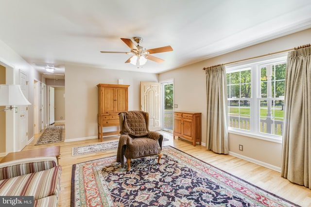 14323 Shiloh Church Rd, Laurel, DE 19956 - sitting room featuring attic access, healthy amount of natural light, and light wood-style floors