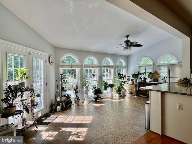 4718 Village Dr, Fairfax, VA 22030 - common area featuring lofted ceiling