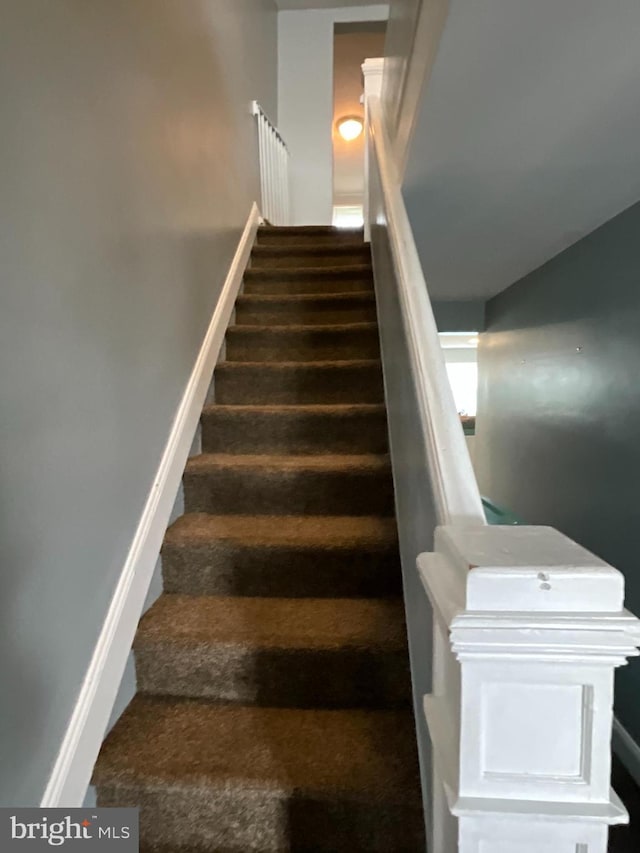 12808 New Row Rd, Mount Savage, MD 21545 - stairway with carpet flooring