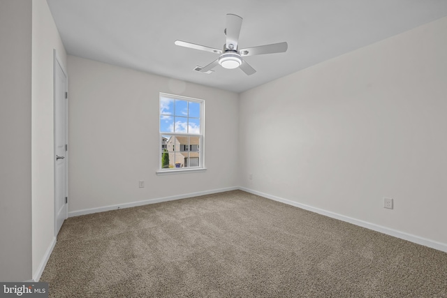 146 Bobbys Branch Rd Unit 71, Millsboro, DE 19966 - carpeted empty room featuring ceiling fan and baseboards