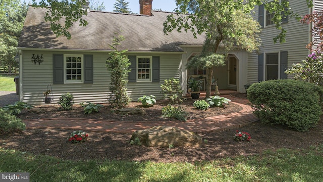 3048 Aquetong Rd, New Hope, PA 18938 - rear view of property featuring a chimney and a shingled roof