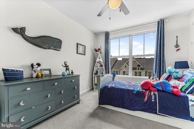 304 Redbud Ln, Kennett Square, PA 19348 - bedroom featuring light colored carpet, ceiling fan, and baseboards