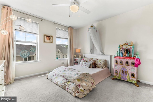 304 Redbud Ln, Kennett Square, PA 19348 - bedroom with carpet floors, baseboards, and ceiling fan