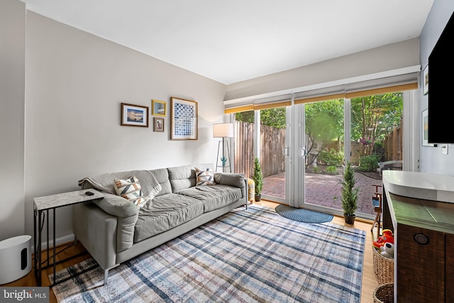 747 Mchenry St, Baltimore, MD 21230 - living area featuring wood finished floors