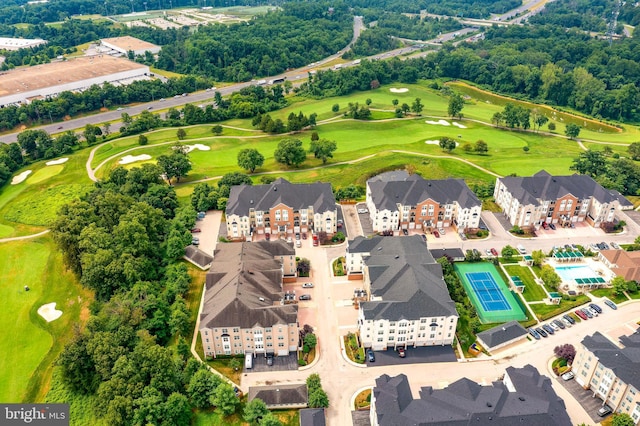 7305 Maplecrest Rd Unit 407, Elkridge, MD 21075 - drone / aerial view of apartment complex / building and a local golf course