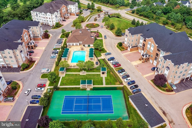 7305 Maplecrest Rd Unit 407, Elkridge, MD 21075 - bird's eye view of a pool area