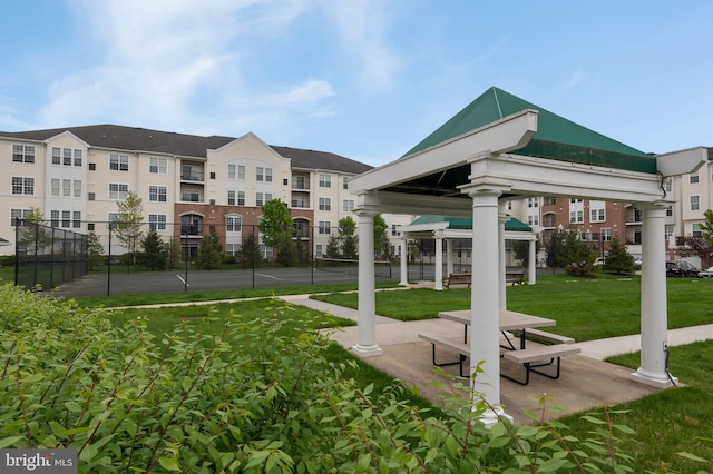 7305 Maplecrest Rd Unit 407, Elkridge, MD 21075 - view of home's community featuring a gazebo and a tennis court
