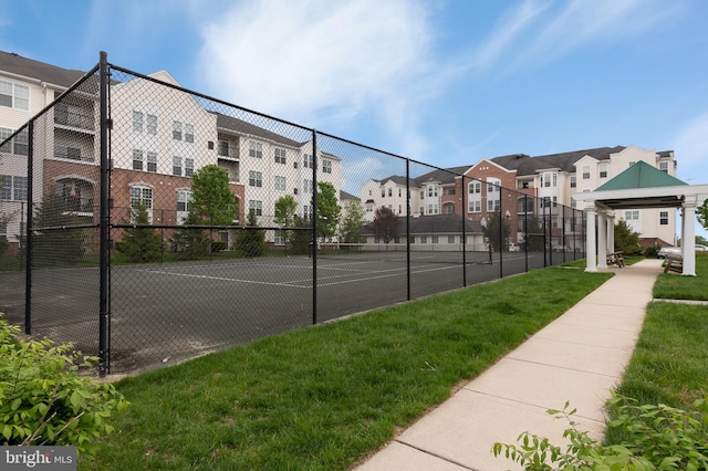7305 Maplecrest Rd Unit 407, Elkridge, MD 21075 - view of tennis court with a residential view