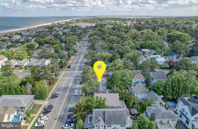 505 King Charles Ave, Rehoboth Beach, DE 19971 - aerial view of residential area with a large body of water