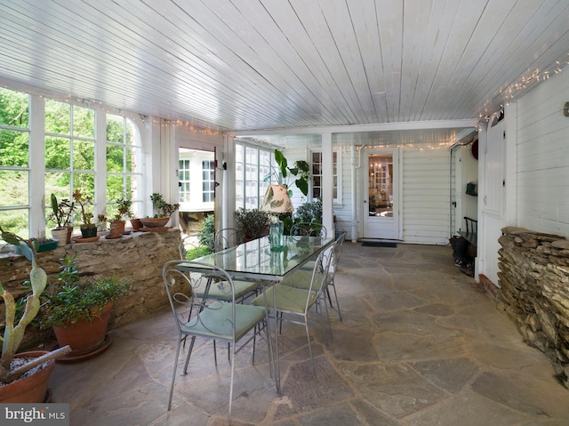 1180 Radnor Hill Rd, Wayne, PA 19087 - sunroom / solarium featuring stone flooring