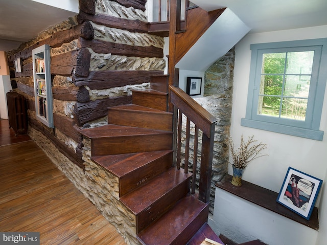 1180 Radnor Hill Rd, Wayne, PA 19087 - stairs with wood finished floors