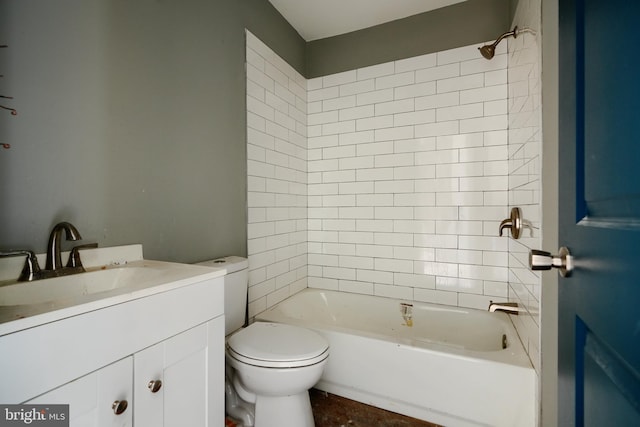2213 E Madison St, Baltimore, MD 21205 - full bathroom featuring toilet, bathtub / shower combination, and vanity