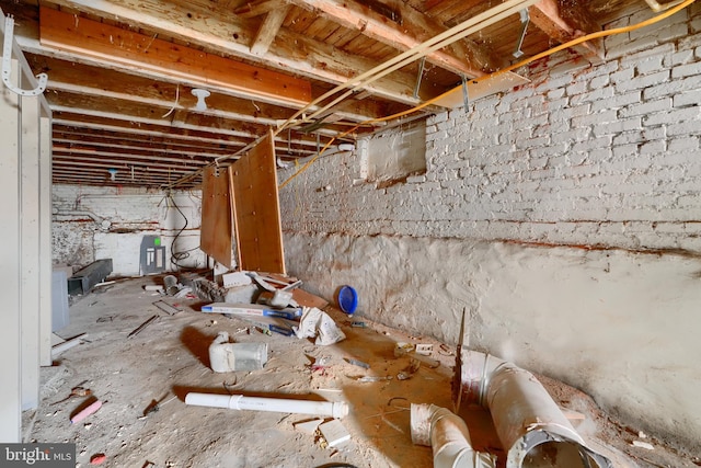 2213 E Madison St, Baltimore, MD 21205 - view of unfinished basement