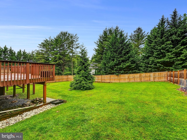 2 Barnstable Ct, Owings Mills, MD 21117 - view of yard featuring a deck