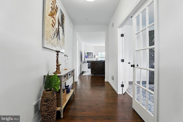 1606 Trotter St, Frederick, MD 21702 - hall with dark wood finished floors