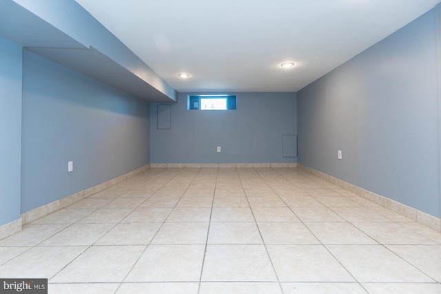 3539 Almond St, Philadelphia, PA 19134 - basement featuring recessed lighting and light tile patterned floors