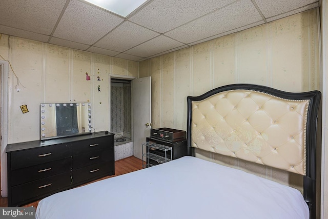1721 Ruxton Ave, Baltimore, MD 21216 - bedroom featuring wood finished floors and a paneled ceiling