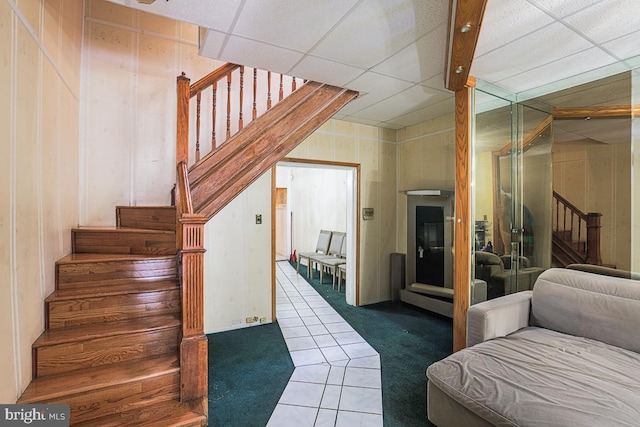 1721 Ruxton Ave, Baltimore, MD 21216 - staircase with carpet