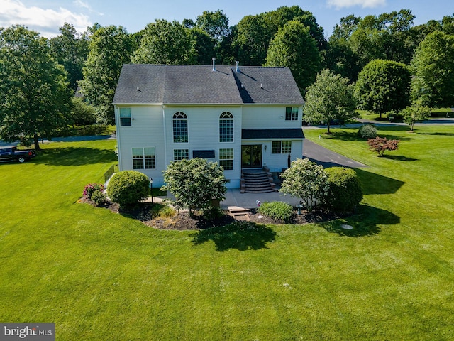 294 Arthur Ave, Port Deposit, MD 21904 - rear view of house featuring a yard, a patio, and a shingled roof
