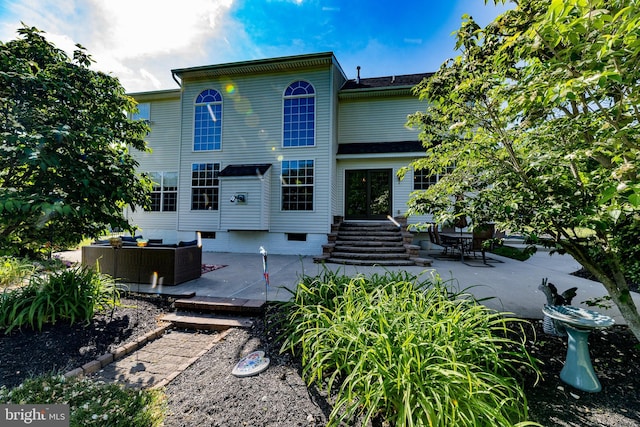 294 Arthur Ave, Port Deposit, MD 21904 - back of house with outdoor lounge area, a patio area, and entry steps