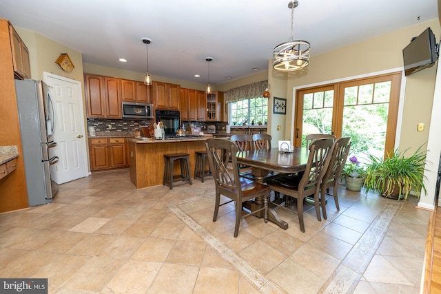 294 Arthur Ave, Port Deposit, MD 21904 - dining space featuring recessed lighting and a chandelier