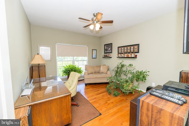 294 Arthur Ave, Port Deposit, MD 21904 - office space with ceiling fan and wood finished floors